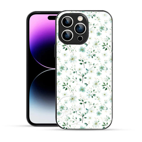 Bornstud Green Blossom Printed Case for iPhone 14 Pro