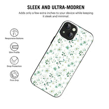 Bornstud Green Blossom Printed Case for iPhone 15 Plus