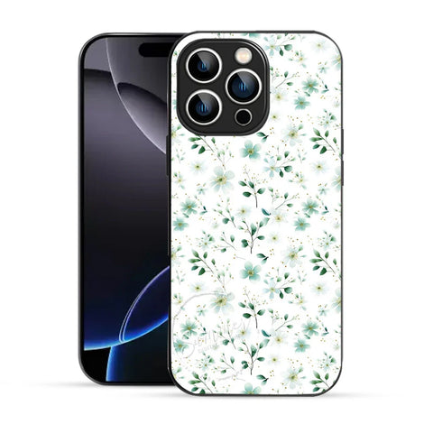 Bornstud Green Blossom Printed Case for iPhone 16 Pro