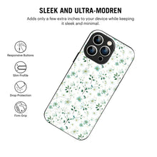 Bornstud Green Blossom Printed Case for iPhone 16 Pro