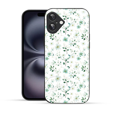 Bornstud Green Blossom Printed Case for iPhone 16