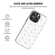 Bornstud Minimal Leaf Printed Case for iPhone 15 Pro