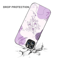 Bornstud Lavender Blossom Printed Case for iPhone 12 Pro purple