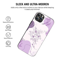 Bornstud Lavender Blossom Printed Case for iPhone 12 Pro purple
