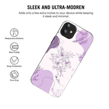Bornstud Lavender Blossom Printed Case for iPhone 11 purple