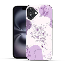 Bornstud Lavender Blossom Printed Case for iPhone 16 purple