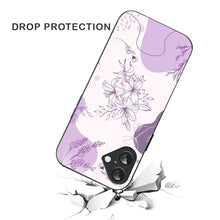 Bornstud Lavender Blossom Printed Case for iPhone 16 purple
