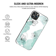 Bornstud MInt Blossom Printed Case for iPhone 12 Pro mint