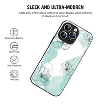Bornstud MInt Blossom Printed Case for iPhone 13 Pro mint