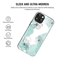 Bornstud MInt Blossom Printed Case for iPhone 14 mint
