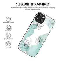Bornstud MInt Blossom Printed Case for iPhone 15 mint