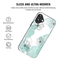 Bornstud MInt Blossom Printed Case for iPhone 16 mint