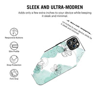 Bornstud MInt Blossom Printed Case for iPhone 11 Pro mint