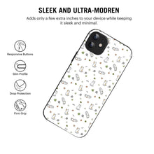 Bornstud Playful Cats Printed Case for iPhone 12 Brown & Green