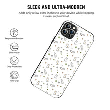 Bornstud Playful Cats Printed Case for iPhone 12 Pro Brown & Green