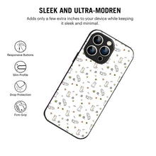 Bornstud Playful Cats Printed Case for iPhone 13 Pro Brown & Green