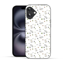 Bornstud Playful Cats Printed Case for iPhone 16 Brown & Green