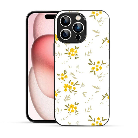 Bornstud Yellow Blossom Printed Case for iPhone 15 Pro