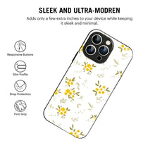Bornstud Yellow Blossom Printed Case for iPhone 16 Pro