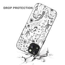 Bornstud Monochrome FloralPrinted Case for iPhone 14