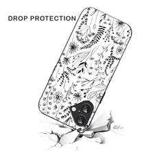 Bornstud Monochrome FloralPrinted Case for iPhone 16