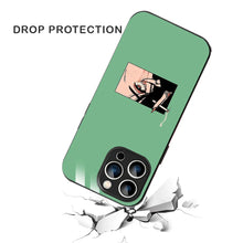 Bornstud Smoking girl Printed Case for iPhone 15 Pro green