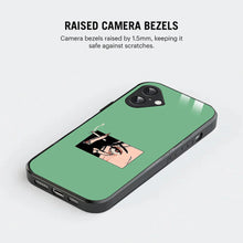 Bornstud Smoking girl Printed Case for iPhone 16 green