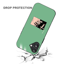 Bornstud Smoking girl Printed Case for iPhone 16 green
