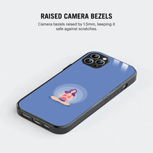 Bornstud Yoga girl Printed Case for iPhone 12 Pro Blue