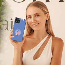 Bornstud Yoga girl Printed Case for iPhone 15 Blue