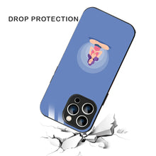 Bornstud Yoga girl Printed Case for iPhone 15 Pro Blue