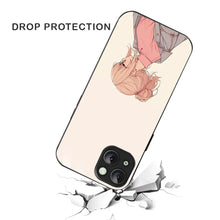 Bornstud Chic Aesthetic Printed Case for iPhone 15 Beige & Paste