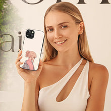 Bornstud Chic Aesthetic Printed Case for iPhone 15 Beige & Paste