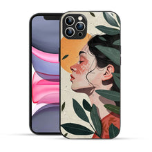 Bornstud Botanical Art Printed Case for iPhone 12 Pro Green & Beige