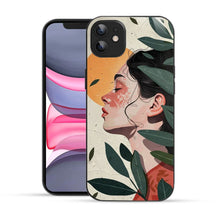 Bornstud Botanical Art Printed Case for iPhone 11 Green & Beige