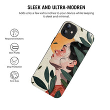 Bornstud Botanical Art Printed Case for iPhone 11 Green & Beige