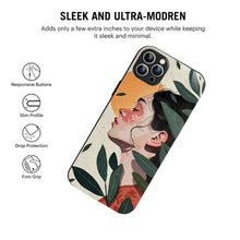 Bornstud Botanical Art Printed Case for iPhone 11 Pro Green & Beige