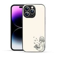 Bornstud Dreamy Book Printed Case for iPhone 14 Pro Beige