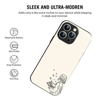 Bornstud Dreamy Book Printed Case for iPhone 15 Pro Beige