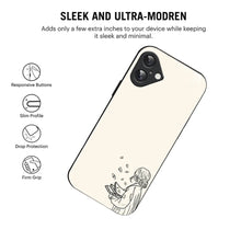 Bornstud Dreamy Book Printed Case for iPhone 16 Beige