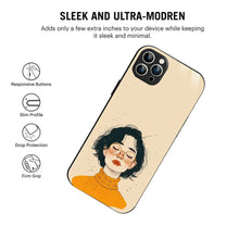 Bornstud Freckle Beauty Printed Case for iPhone 12 Pro Beige Orange