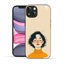 Bornstud Freckle Beauty Printed Case for iPhone 14 Beige Orange