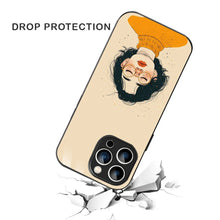Bornstud Freckle Beauty Printed Case for iPhone 14 Pro Beige Orange