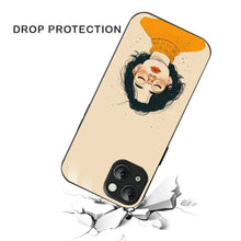 Bornstud Freckle Beauty Printed Case for iPhone 15 Plus Beige Orange