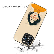 Bornstud Freckle Beauty Printed Case for iPhone 15 Pro Beige Orange