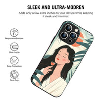 Bornstud Sunset Serenity Printed Case for iPhone 13 Pro pastel green