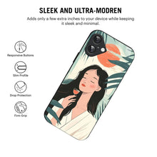 Bornstud Sunset Serenity Printed Case for iPhone 16 Plus pastel green