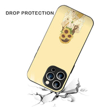 Bornstud Sunflower Girl Printed Case for iPhone 15 Pro white