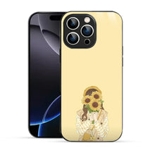 Bornstud Sunflower Girl Printed Case for iPhone 16 Pro white