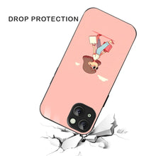 Bornstud Shopping Girl Printed Case for iPhone 13 Pink